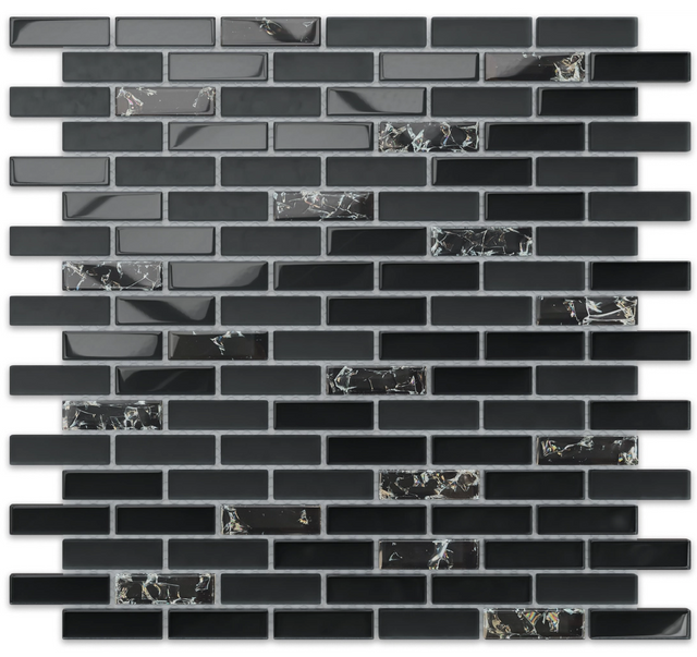 Glass mosaic on mesh for bathroom or kitchen 30 cm x 30 cm - Frank Baum