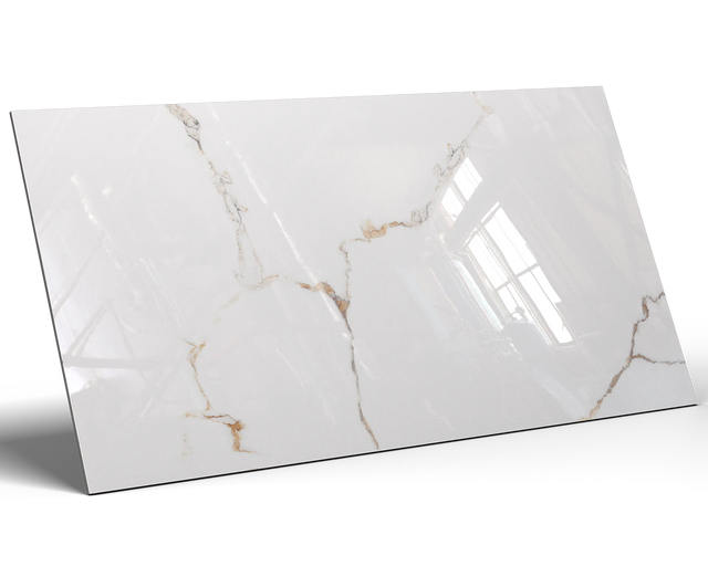 Piastrella rettificata per pavimento o parete interna o esterna 60 cm x 120 cm - Torrence white