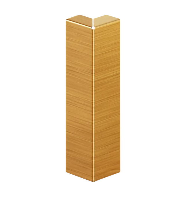 FC Sockelleiste und Zubehör aus Stahl 270 cm - Satin Gold