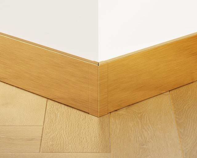 FC Sockelleiste und Zubehör aus Stahl 270 cm - Satin Gold