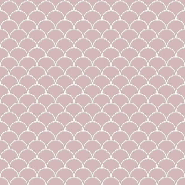 Mosaico de cerámica en red para baño o cocina 28.5 cm x 29.0 cm - Pink sunset