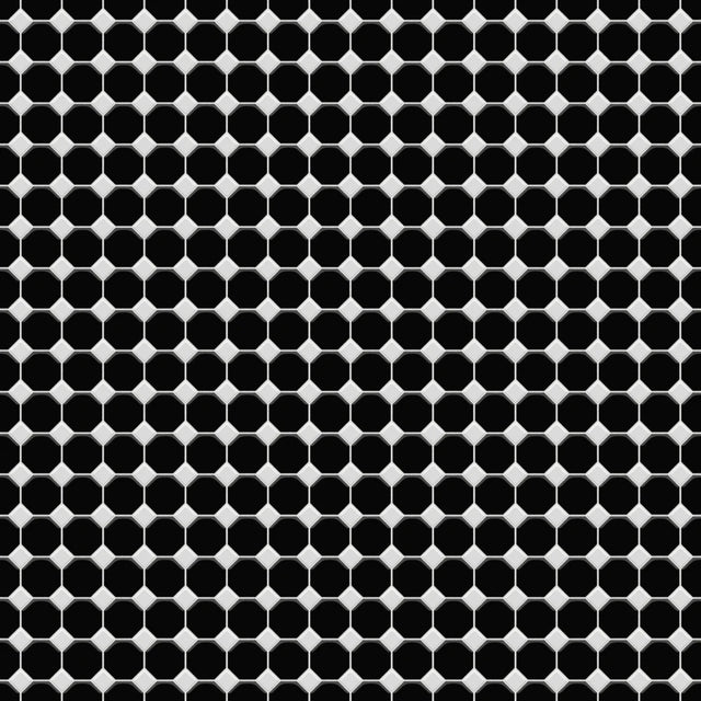 Mosaico in ceramica su rete per bagno o cucina 29.3 cm x 29.3 cm - Tetris castle