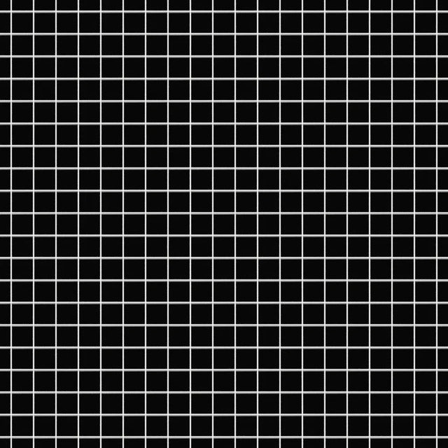 Mosaico in ceramica su rete per bagno o cucina 30.2 cm x 30.2 cm - Black chaturanga