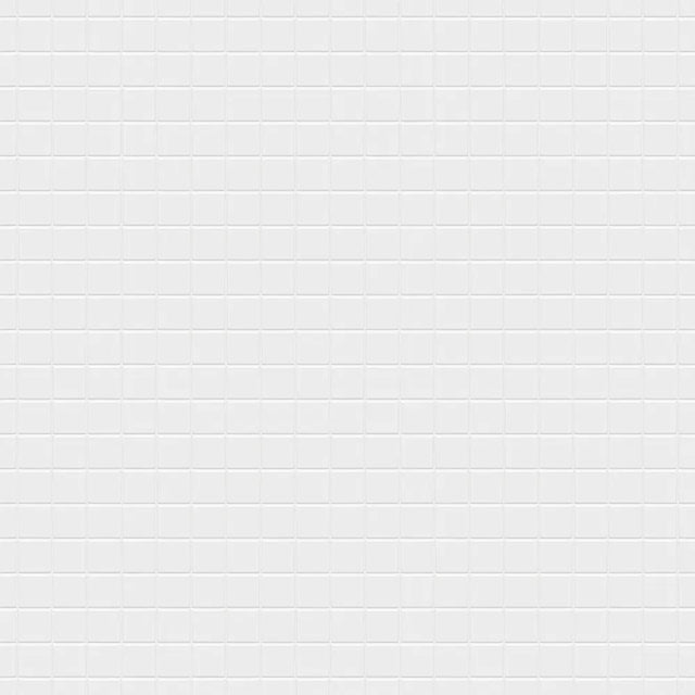 Mosaic ceramic on net for bathroom or kitchen 30.2 cm x 30.2 cm - White chaturanga