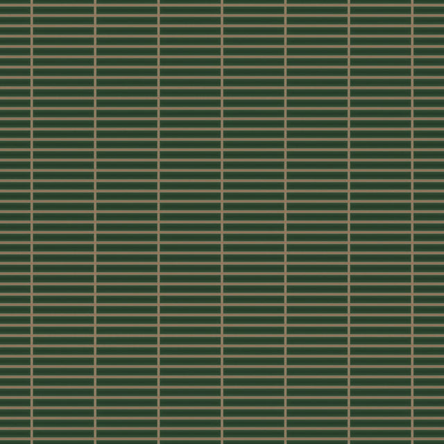 Ceramic mesh mosaic for bathroom or kitchen 29.5 cm x 29.0 cm - Emerald matte