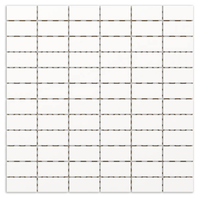 Mosaico in ceramica su rete per bagno o cucina 29.8 cm x 29.8 cm - Warm Bark