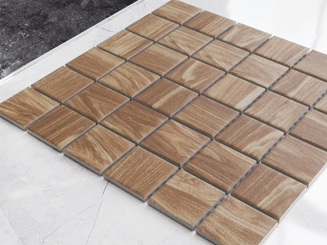 Mosaico in ceramica su rete per bagno o cucina 30.2 cm x 30.2 cm - Ligna