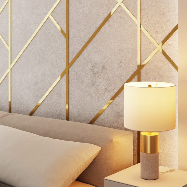 Decorative Stainless Steel Wall Strip in Glossy Gold