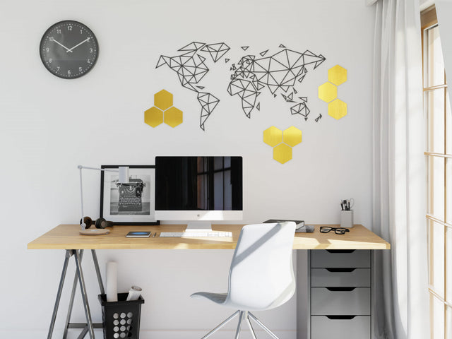 Decorazioni per parete, Gold brush - 12 cm x 14 cm