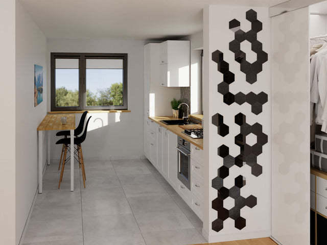 Decorazioni per parete, Black brush - 12 cm x 14 cm