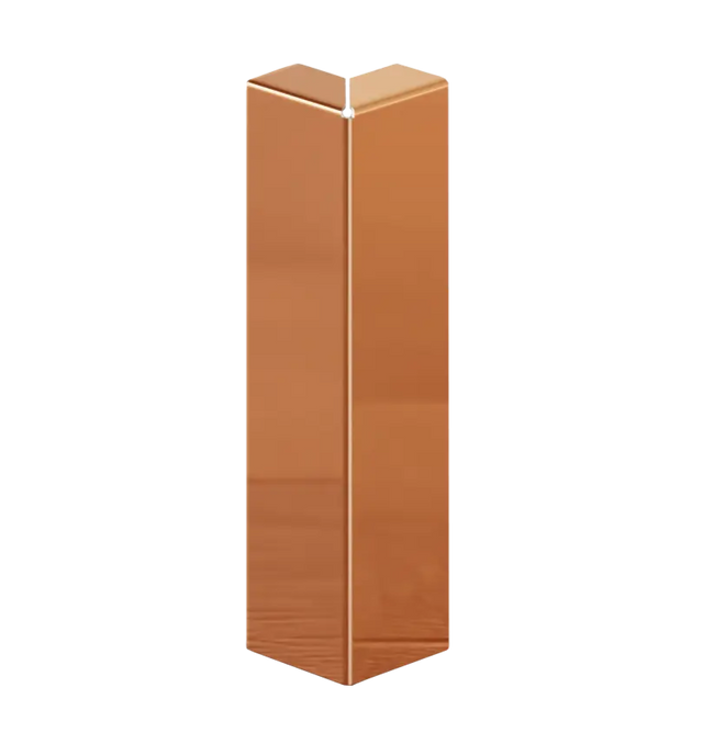 FC Sockelleiste und Zubehör aus Stahl 270 cm - Poliertes Kupfer