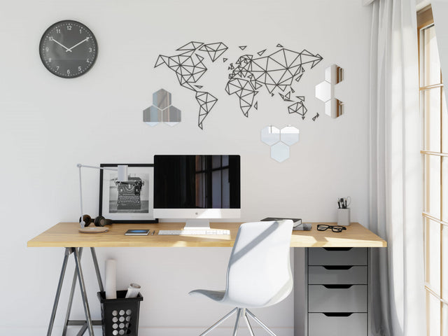 Decorazioni per parete, Silver mirror - 12 cm x 14 cm