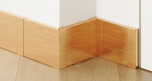 FC skirting boards and accessories in steel 270 cm - Satin Copper