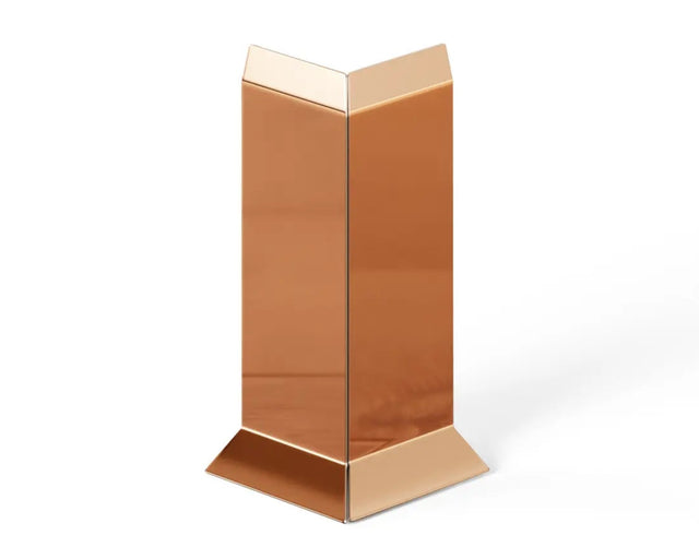 Battiscopa F e accessori in acciaio 270 cm - Rame lucido