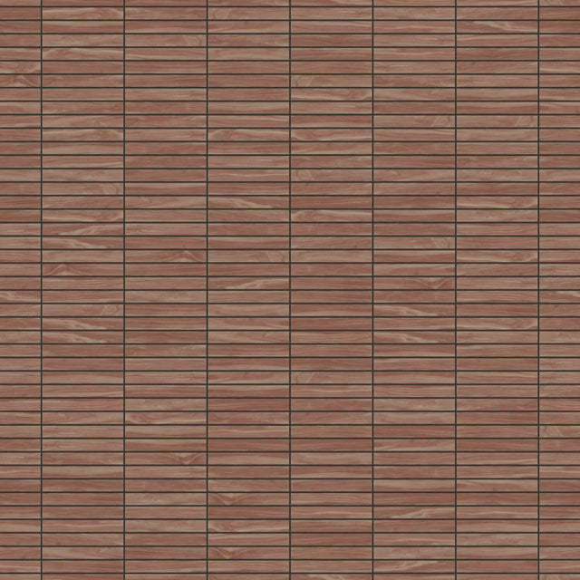 Ceramic mesh mosaic for bathroom or kitchen 29.6 cm x 30.0 cm - Wood pattern