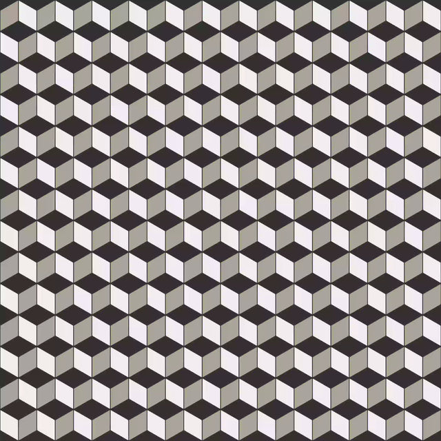 Keramikmosaik auf Netz für Bad oder Küche 25,5 cm x 29,5 cm - Kubrik