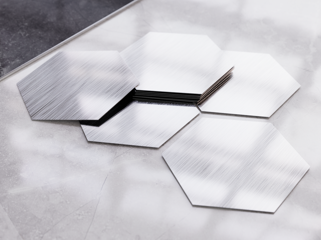 Wall decorations, Silver brush - 12 cm x 14 cm