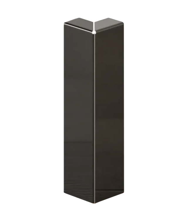 Battiscopa FC e accessori in acciaio 270 cm - Nero lucido