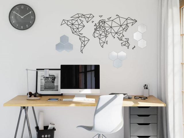 Decorazioni per parete, Silver brush - 12 cm x 14 cm