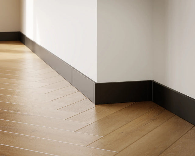 FC skirting boards and accessories in steel 270 cm - Matte Black powder coating RAL 9005