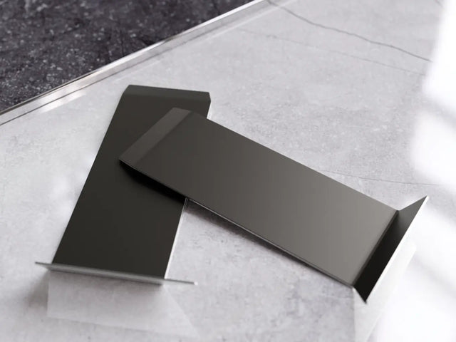 Zócalo F y accesorios en acero 270 cm - Negro mate pintura en polvo RAL 9005