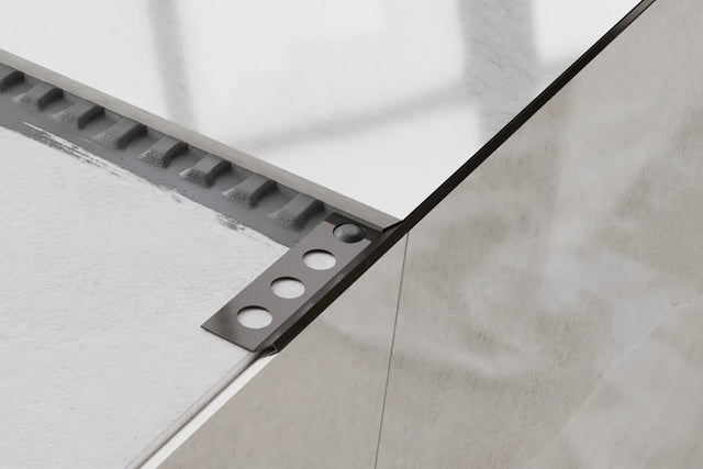 Profilo decorativo Rs angolare rettificato in acciaio inossidabile - Gunmetal