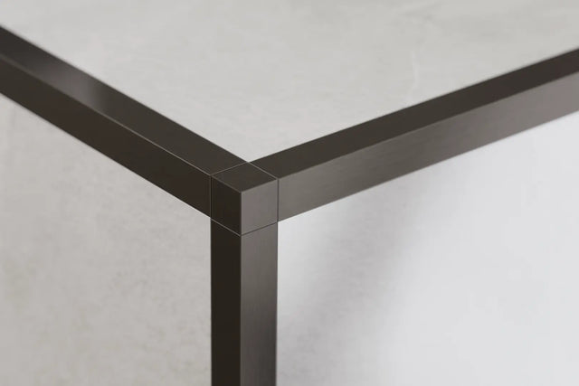 Finition d'angle pour profils en acier inoxydable rectifiés Qs - Gunmetal
