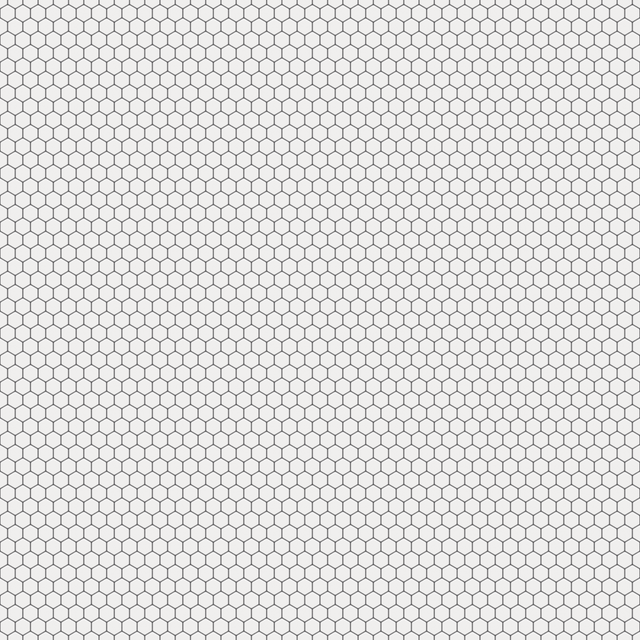 Mosaico in ceramica su rete per bagno e cucina in ceramica 30 cm x 26 cm - Matt white hive