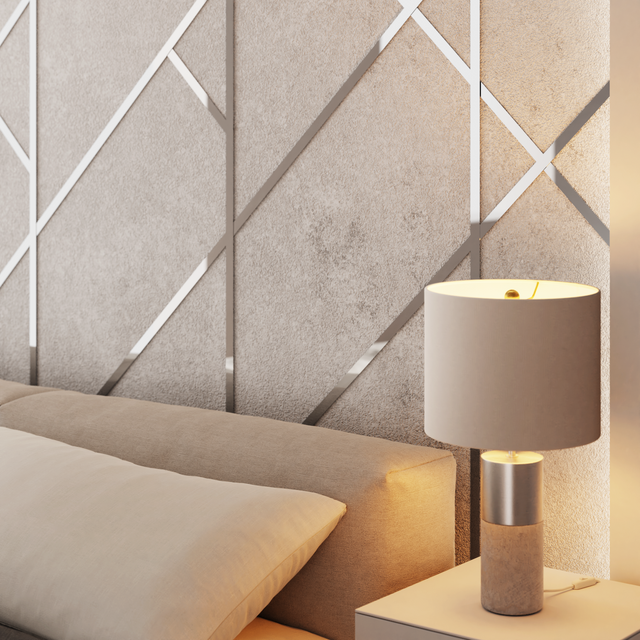 Striscia I in acciaio inossidabile decorativa per pareti argento lucido