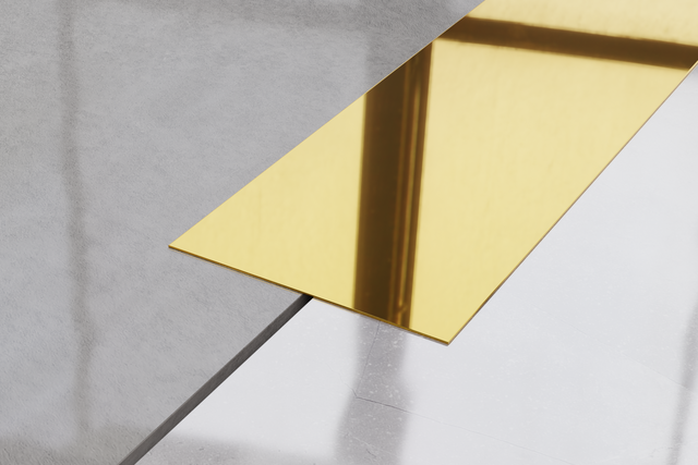 Decorative Stainless Steel Wall Strip in Glossy Gold