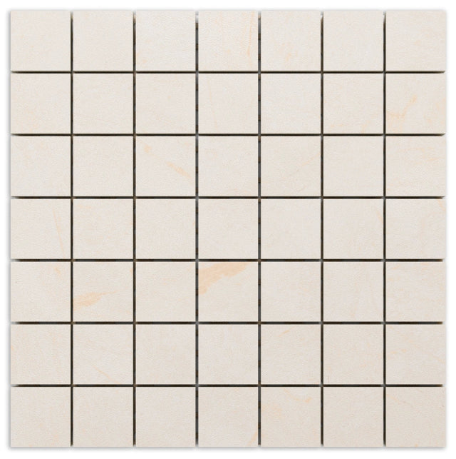 Mosaik aus Gres auf Netz für Bad oder Küche 30 cm x 30 cm - Großer grauer Würfel