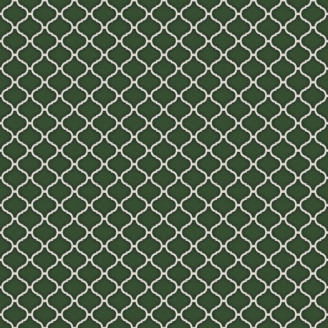 Mosaico de cerámica en red para baño o cocina 27.5 cm x 25.2 cm - Ágata esmeralda