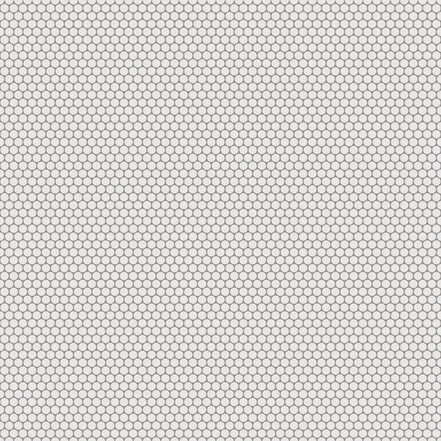 Mosaik aus Keramik auf Netz für Bad oder Küche 29,3 cm x 31,7 cm - Schneebälle