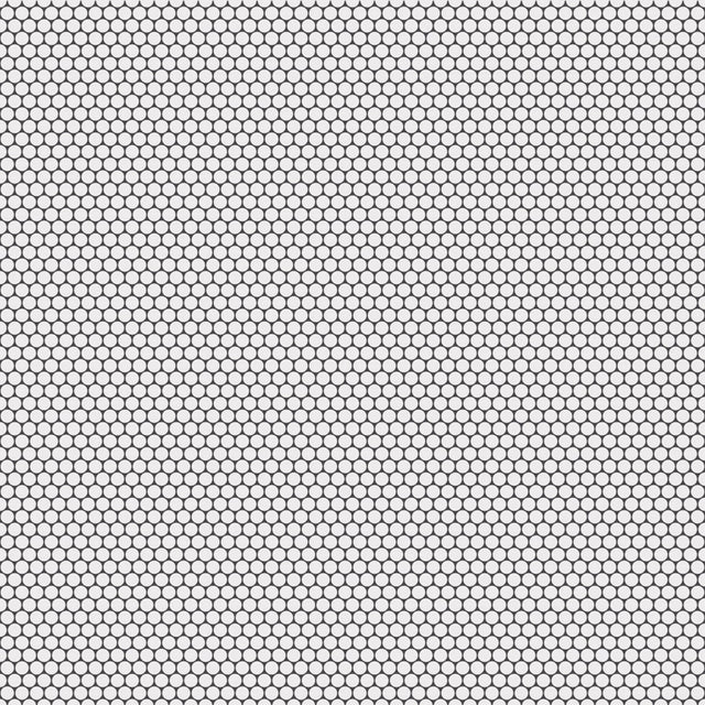 Mosaico in ceramica su rete per bagno o cucina 29.3 cm x 31.7 cm - Matt white dots