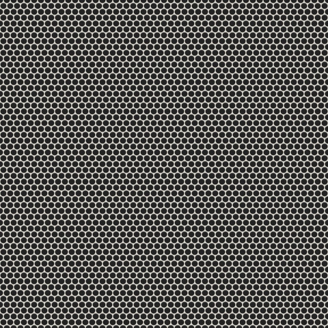 Mosaïque en céramique sur filet pour salle de bain ou cuisine 29,3 cm x 31,7 cm - Points noirs