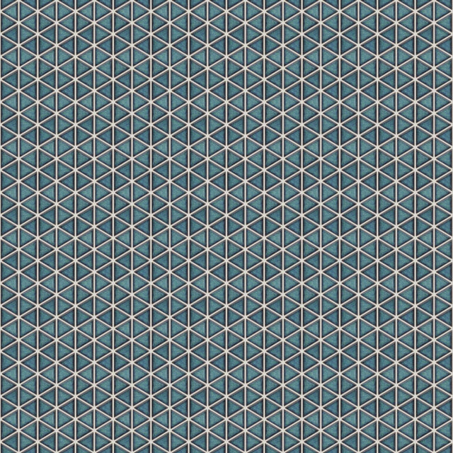 Mosaico de cerámica en malla para baño o cocina 26.3 cm x 30.3 cm - Manta triangular Adriática