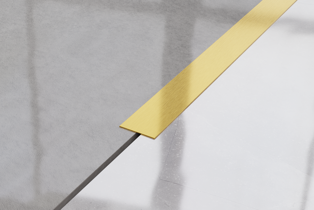 Decorative Stainless Steel Wall Strip in Satin Gold