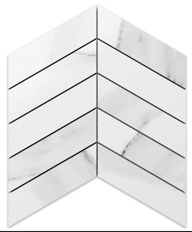 Mosaico in gres su rete per bagno o cucina 24.6 cm x 25.2 cm - Marble spruce