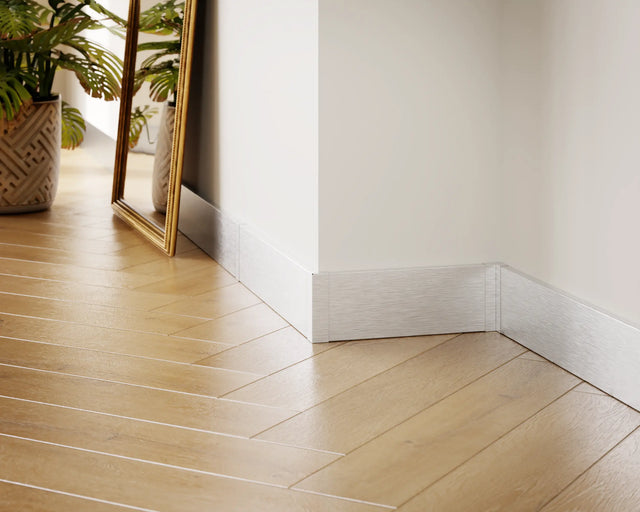 FC skirting board and accessories in steel 270 cm - Satin Silver