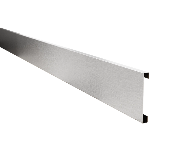 FC skirting board and accessories in steel 270 cm - Satin Silver