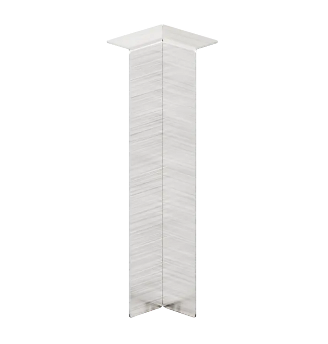 Battiscopa FC e accessori in acciaio 270 cm - Argento Satinato