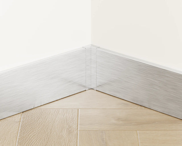 Battiscopa FC e accessori in acciaio 270 cm - Argento Satinato