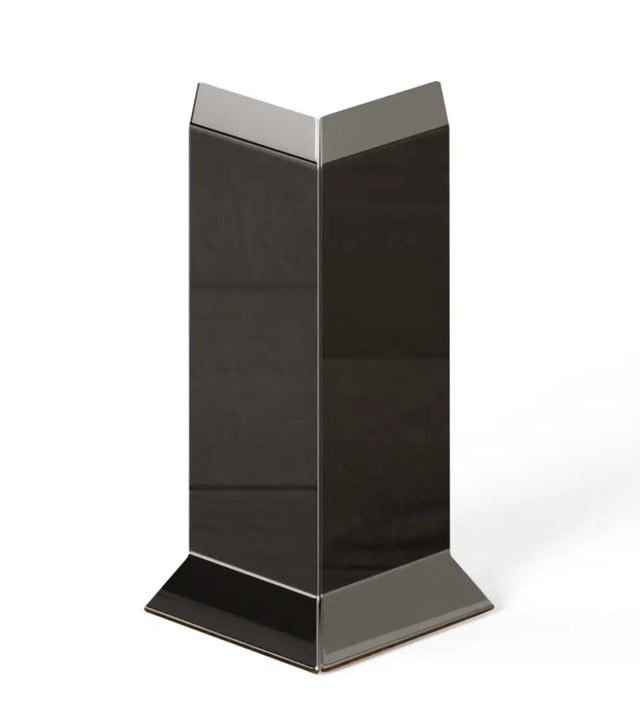 Zócalo F y accesorios en acero 270 cm - Negro brillante