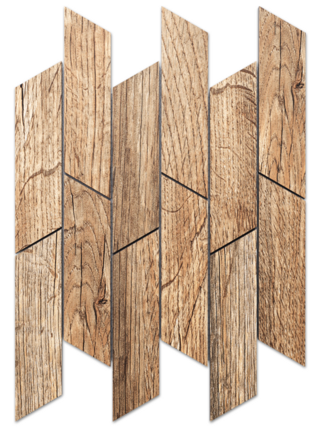 Mosaico in gres su rete per bagno o cucina 25.3 cm x 28.6 cm - Cypress