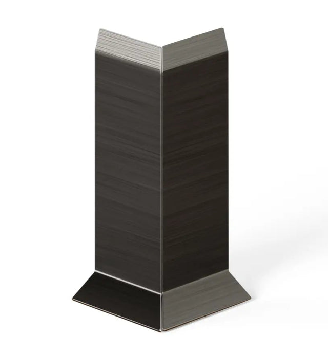 Skirting Board F and accessories in steel 270 cm - Satin black