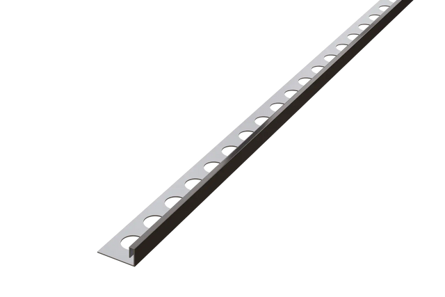 Decorative Js profile, rectified angled, stainless steel - Gunmetal