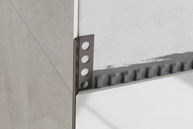 Profilo decorativo Rs angolare rettificato in acciaio inossidabile - Gunmetal