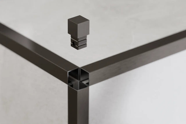 Finition d'angle pour profils en acier inoxydable rectifiés Qs - Gunmetal