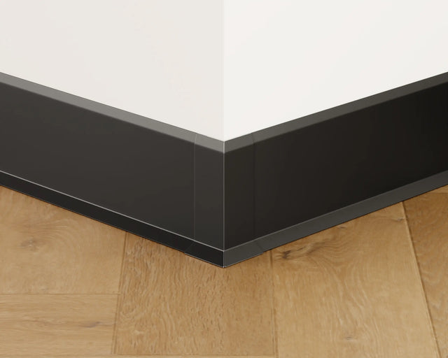 Zócalo F y accesorios en acero 270 cm - Negro mate pintura en polvo RAL 9005