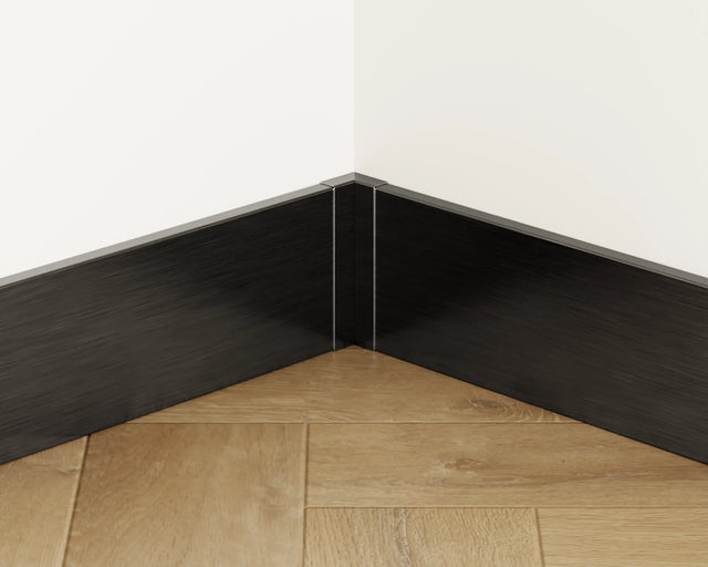 FC Sockelleiste und Zubehör aus Stahl 270 cm - Satin Schwarz